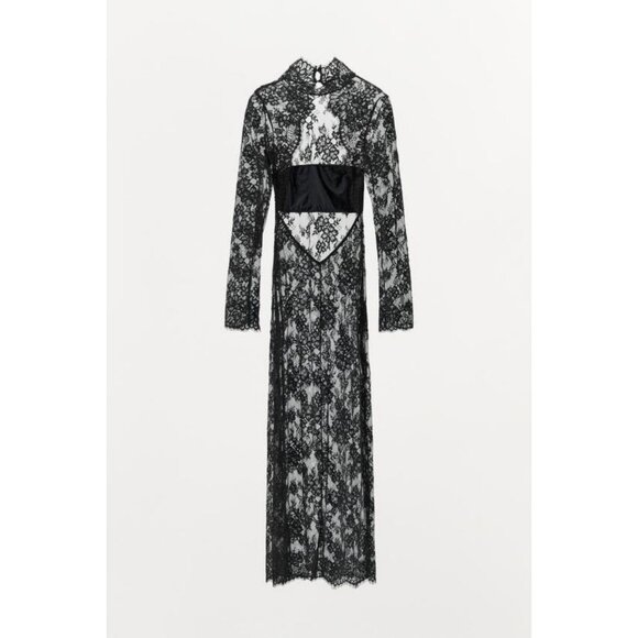 ZARA LACE DRESS WITH OPEN BACK - Picture 8 of 12